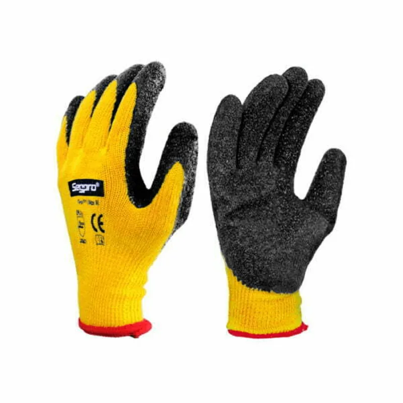Guantes de caucho amarillo